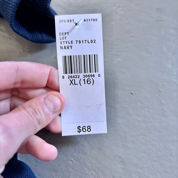 Knit Works Girls Jumpsuit Cardigan Necklace 3 Piece Set XL 16 - Picture 5 of 9